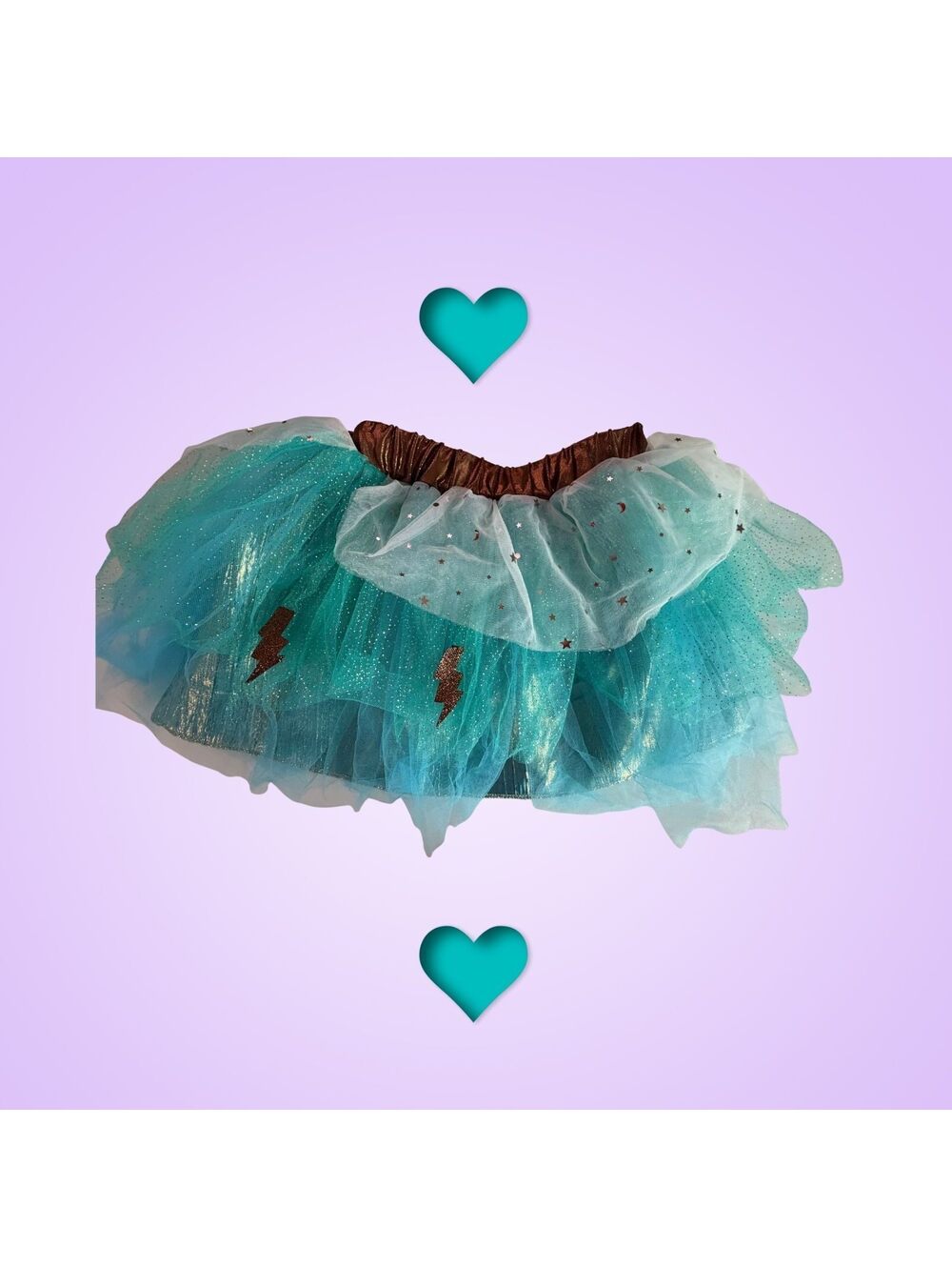 Great Pretenders Super-Duper Turquoise Tutu Skirt Girls Size 4–6